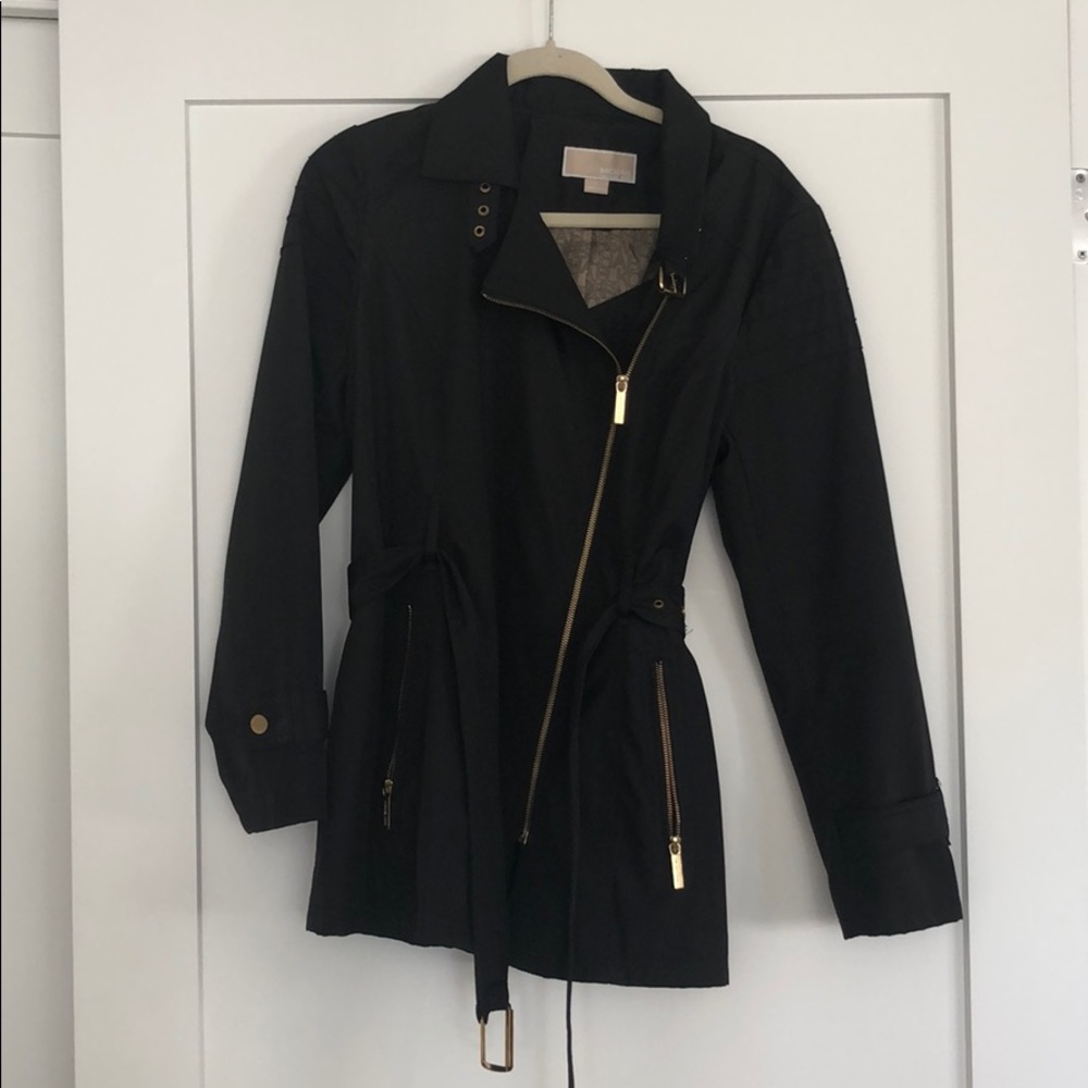 Black rain coat